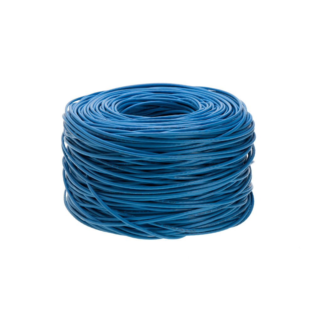 1000/500F FT CAT5e Cable Solid Network Wire White Blue Gray Black Cat5 Ethernet