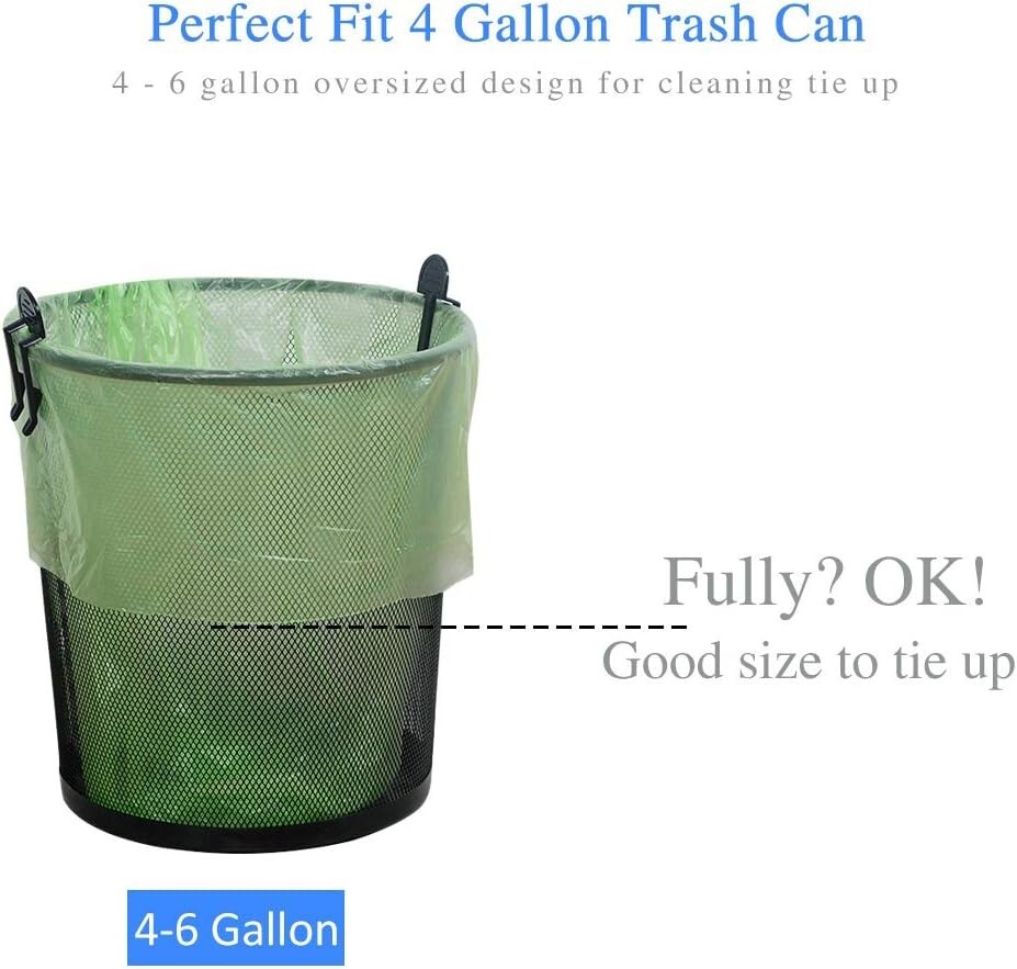 Small Trash Bags Biodegradable Compost Trash Bags Recycling Eco-Friendly Garbage