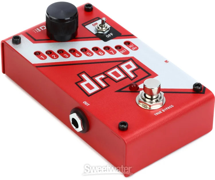 DigiTech Drop Polyphonic Drop-tune Pitch-shift Pedal - Red