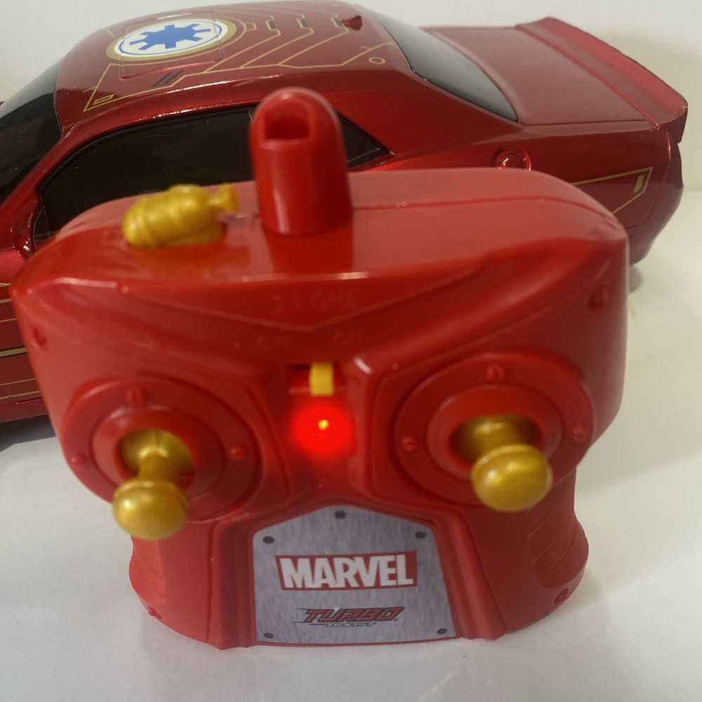 Jada Marvel Iron Man 2019 Dodge Challenger SRT RC Remote Control Car Works!