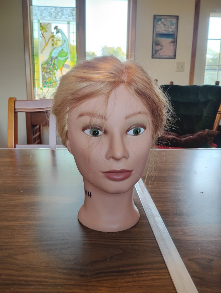 Marianna Mannequin Head Miss Ameri-Kin Cosmetology Real Hair
