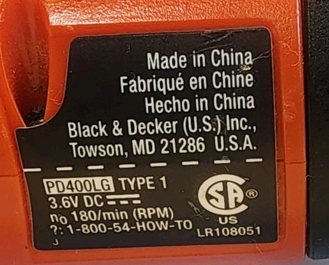 Black And Decker Pivot Driver/ Screw Gun