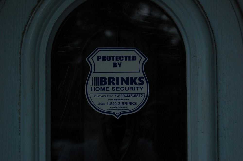 BRINKS yard sign 12 STICKERS