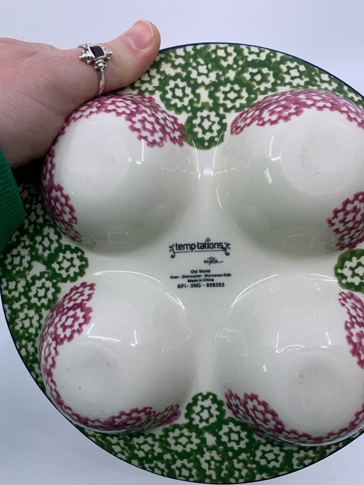 COLORFUL CERAMIC 4 SLOT DIPPING SERVER.