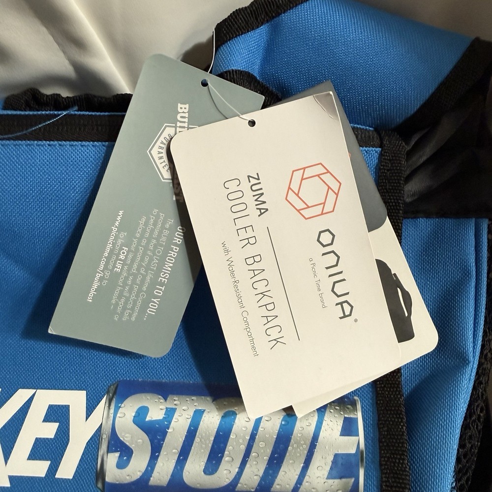 KEYSTONE LIGHT Oniva Blue Backpack Cooler Brand New 🍺