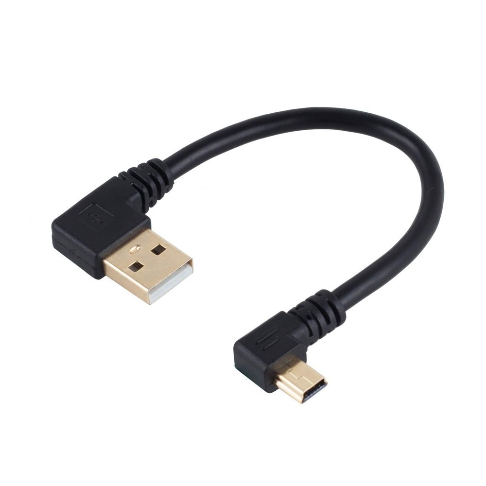 Herfair Dash Cam Cable Right Angle USB to Mini Power mini 5p