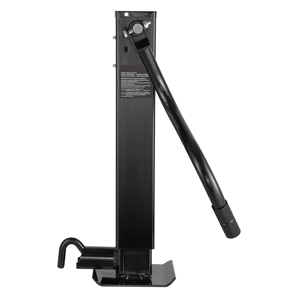 Trailer Jack Weld-on Pipe Mount Swivel Trailer Jack 12000 lbs 12.6" Travel