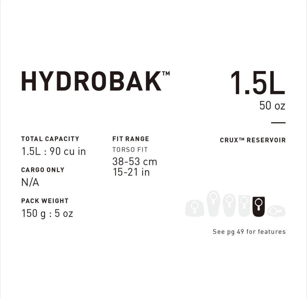 CamelBak Hydrobak Hydration Pack 50oz
