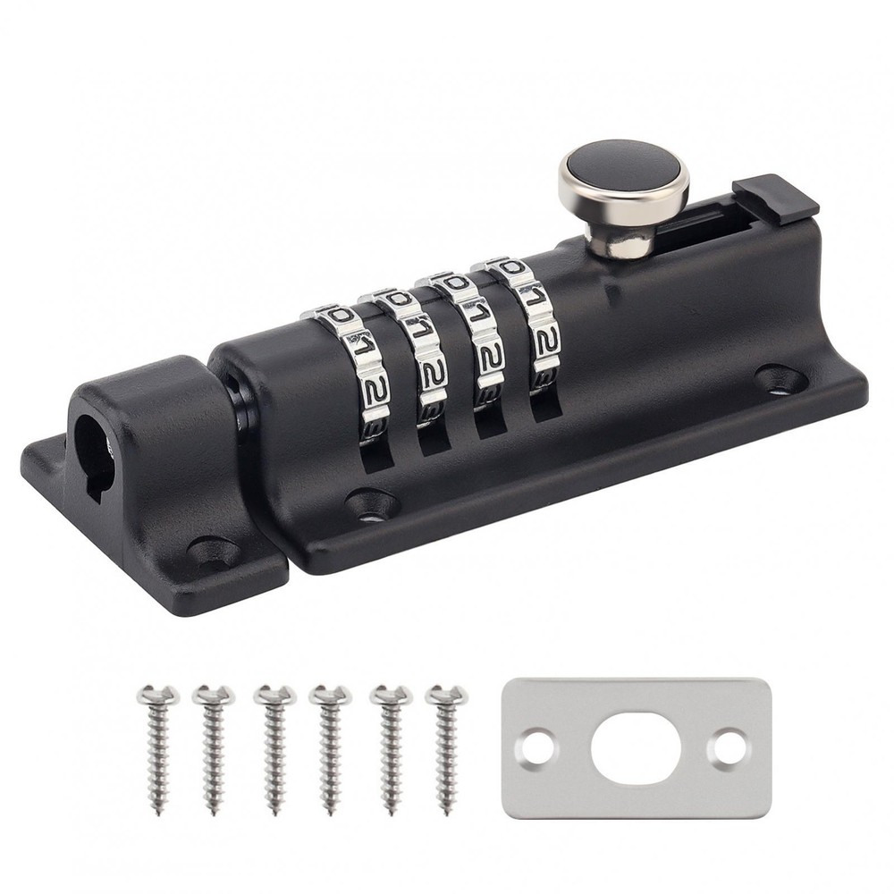 Combination Safety Slide Latch Lock Password Setting for Sheds Gates Cupboards
