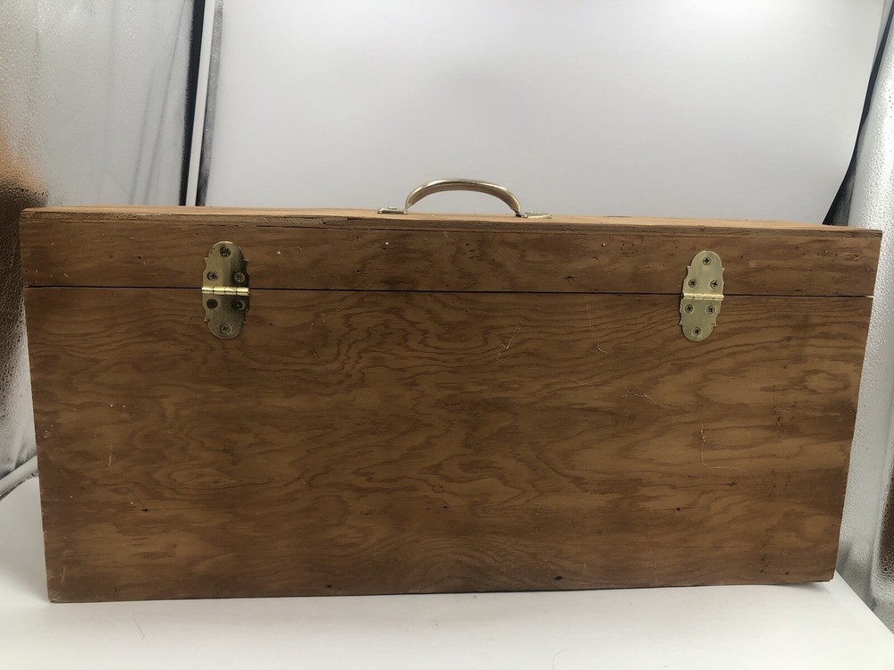 Solied Wood Tool Box Vintage