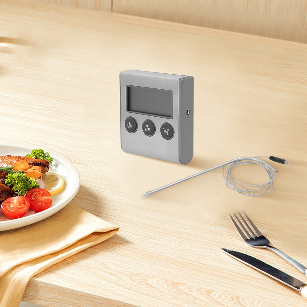 Convenient Kitchen Digital Cooking Thermometer with Probe Timer Function