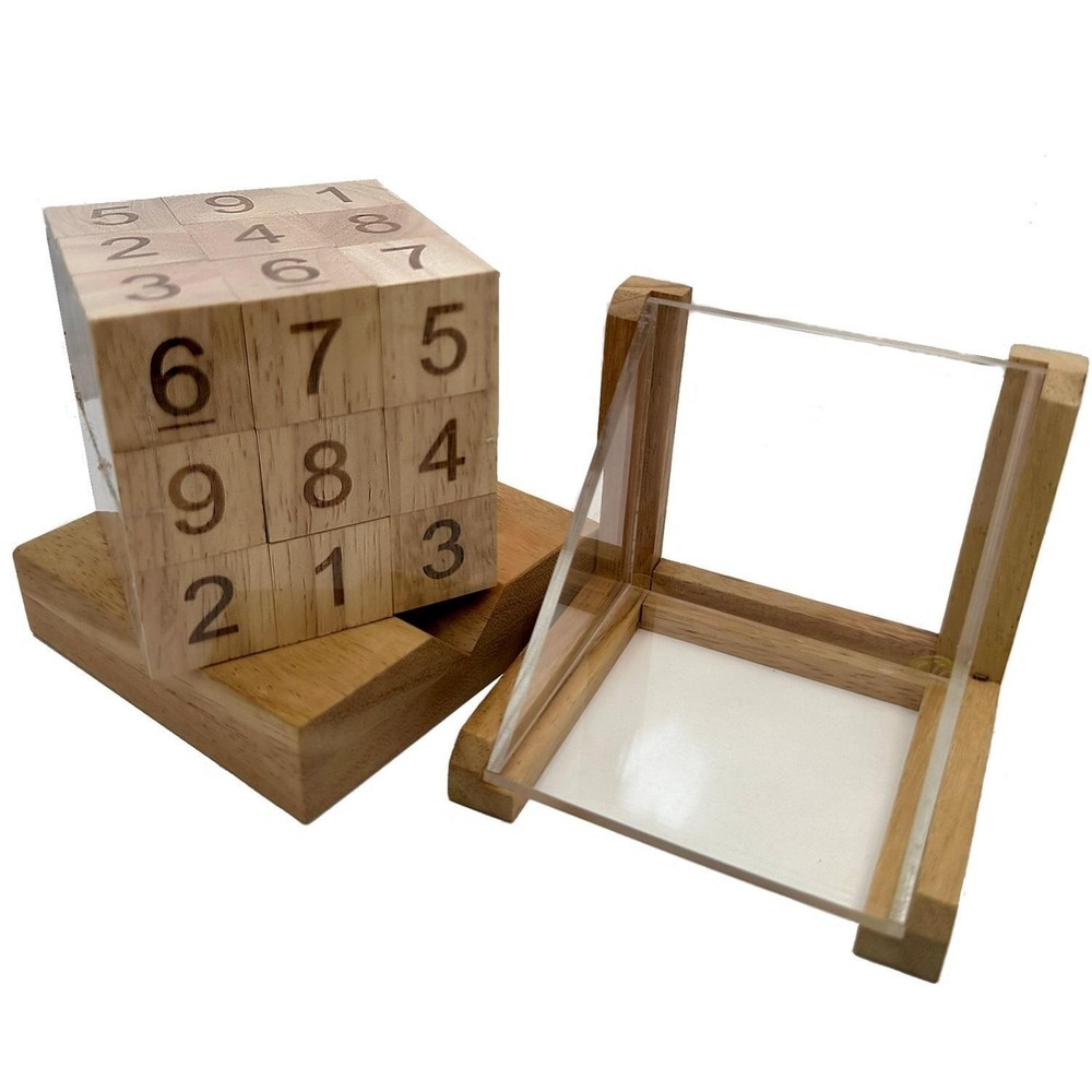 3D Wooden SUDOKU Cube Puzzle / Game