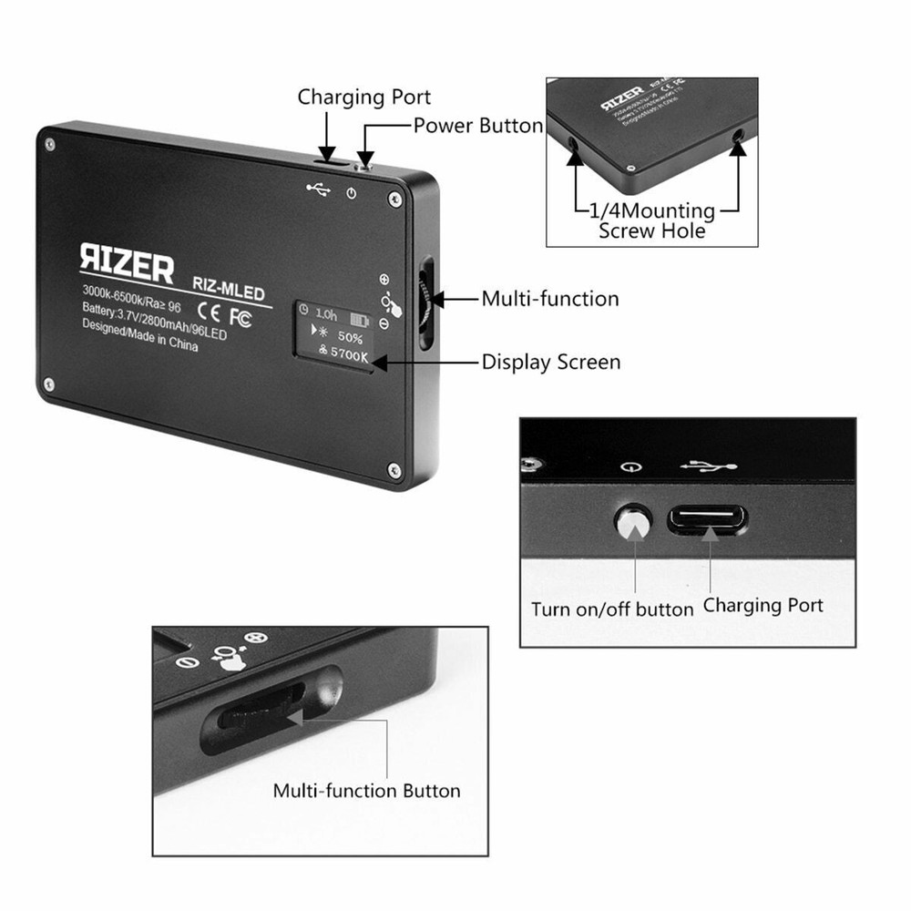 Rizer Mobile Magnetic LED Brick Light