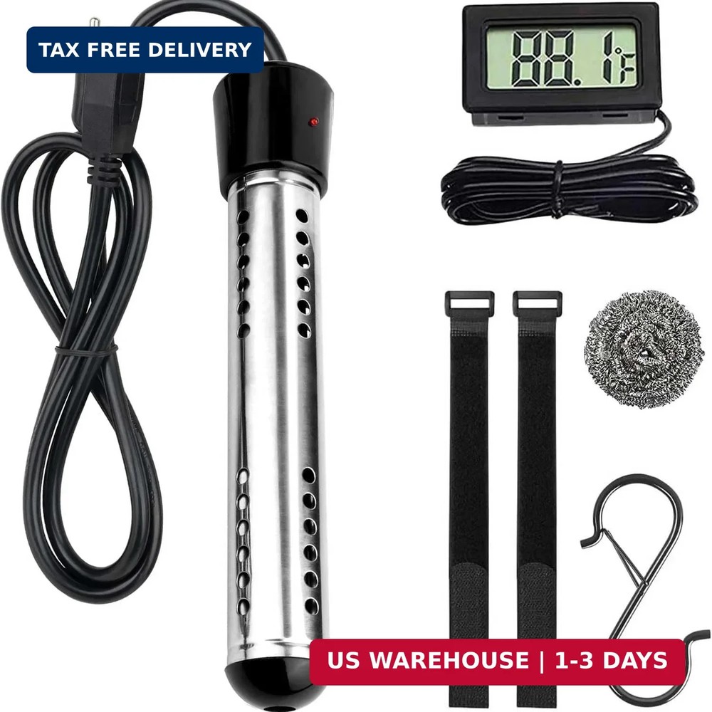 Pool Water Heater above Ground, 2000W Portable Thermostat Auto Shutoff Pool Heat