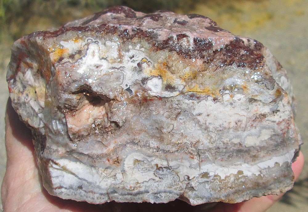 CRAZY LACE AGATE ROUGH ~ 4 lbs 2 ozs