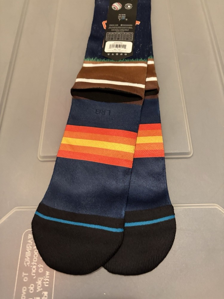 Stance Astros Orbit Socks Sz L 9 - 13