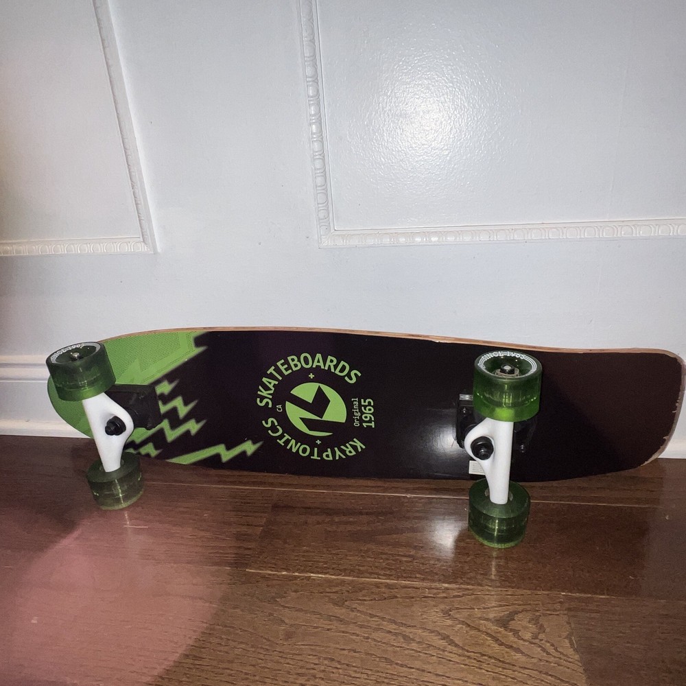 Kryptonics 30" Longboard Skateboard Beach Island Script 06/01/2021-072QR