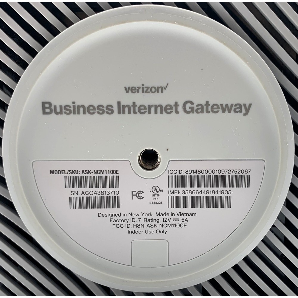 Verizon 5G Internet Gateway - ASK-NCM1100E - No Power Adapter UNTESTED
