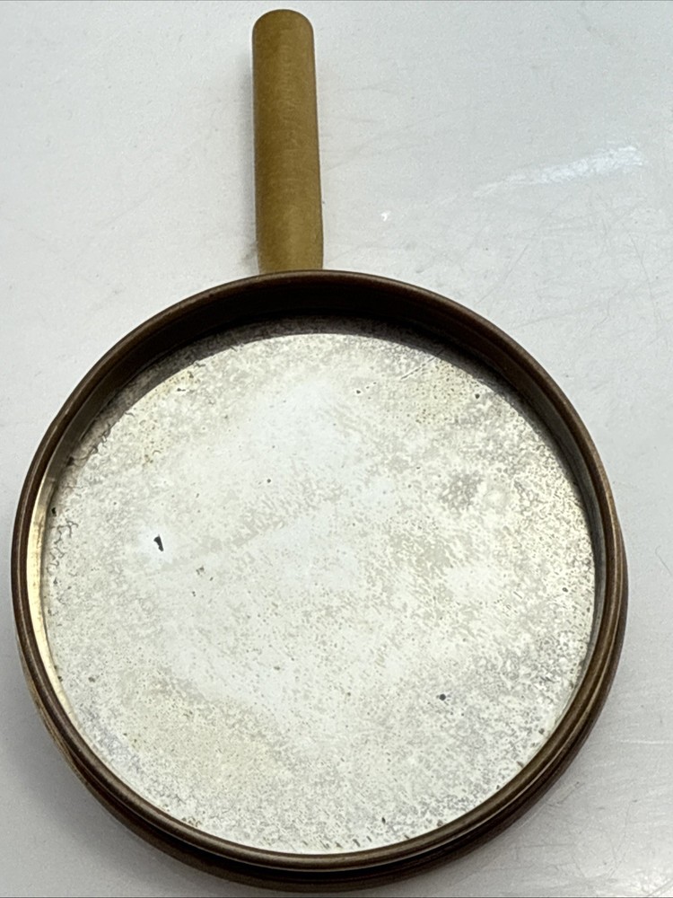Antique Victorian Handheld Folding Mirror With Bakelite Handle Germany Pre 1940