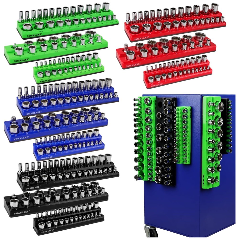 Magnetic Socket Organizer Set - 286 Piece Storage Solution