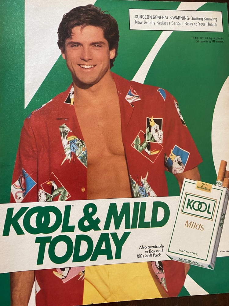Kool Cigarettes, Full Page Vintage Large Format Print Ad
