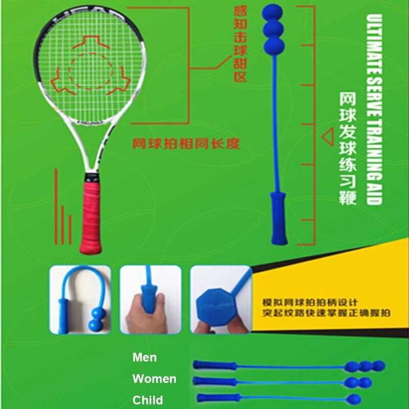 Tennis Serve Training Tools Whip Practice Trainer Padel Racket SERVEMASTER Aids