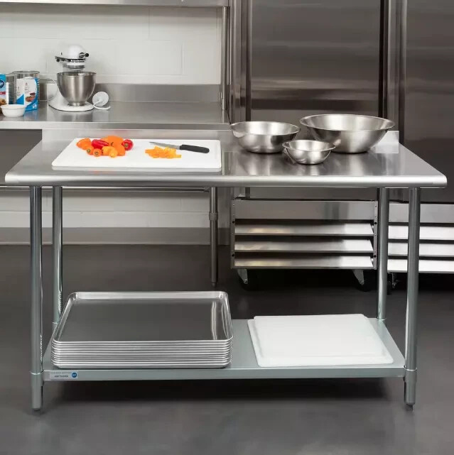 Commercial 24" x 60" Stainless Steel Work Prep Table With BACKSPLASH Kitchen NSF
