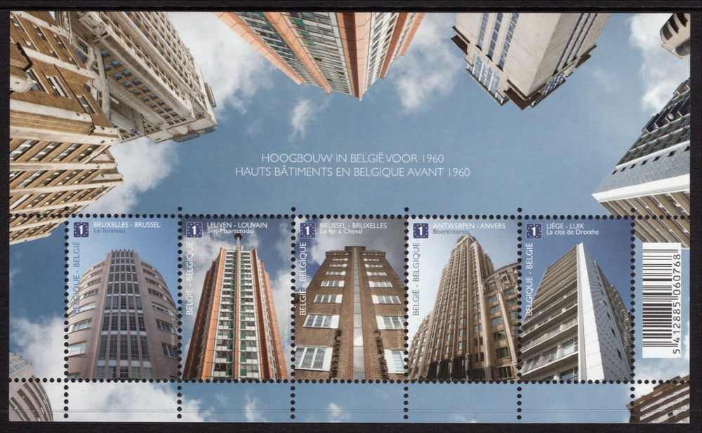 Belgium 2010 Pre 1960 Architecture Mini Sheet MS 4334 Cat £28 MNH