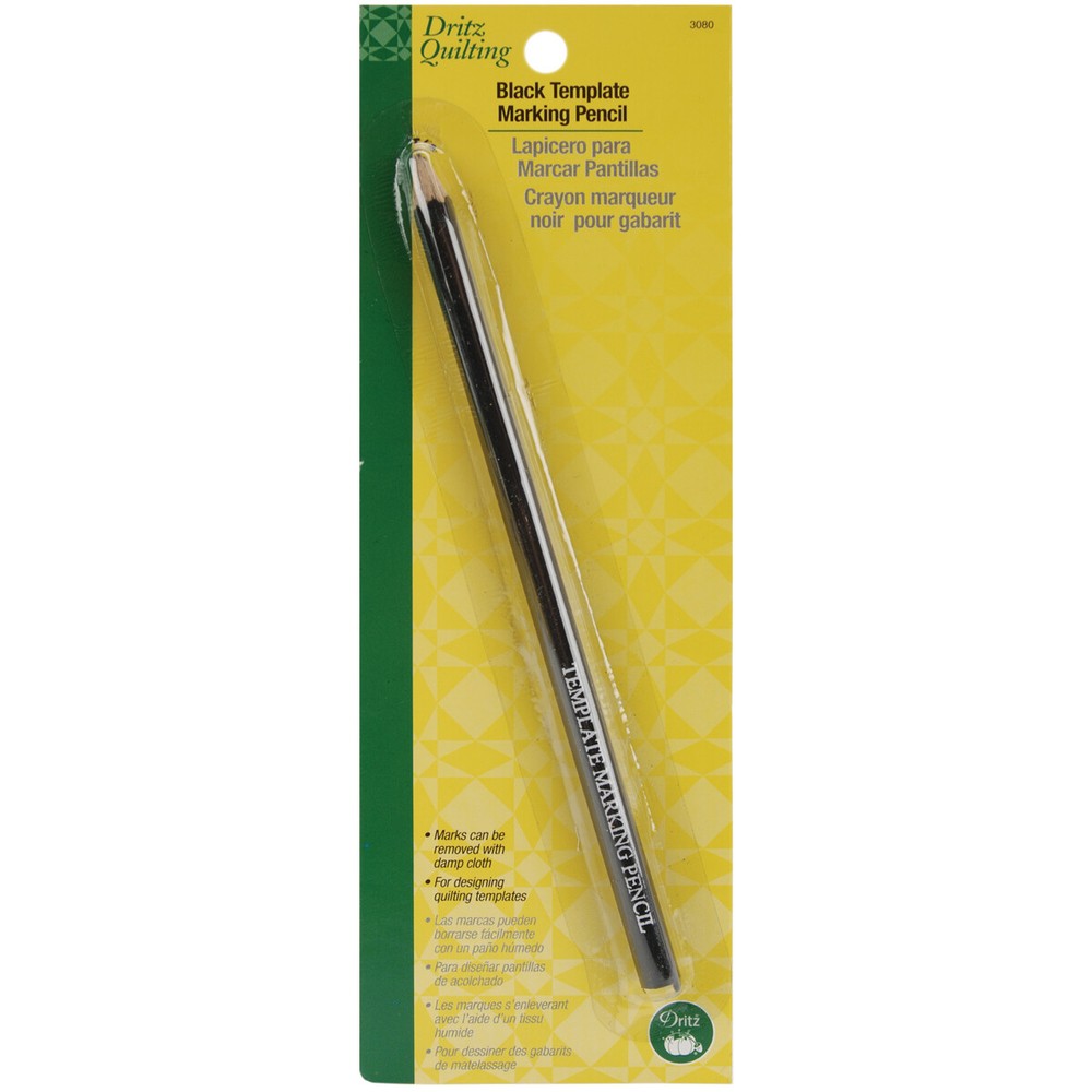 Dritz 3080 Quilting Template Marking Pencil-Black
