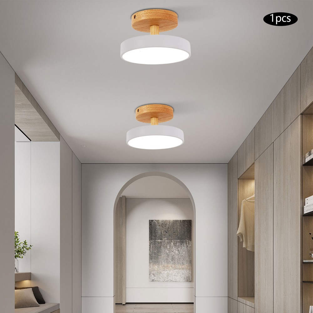 Ceiling Mount Light Fixture, Wide Voltage Ceiling Lamp With Three Light Colors