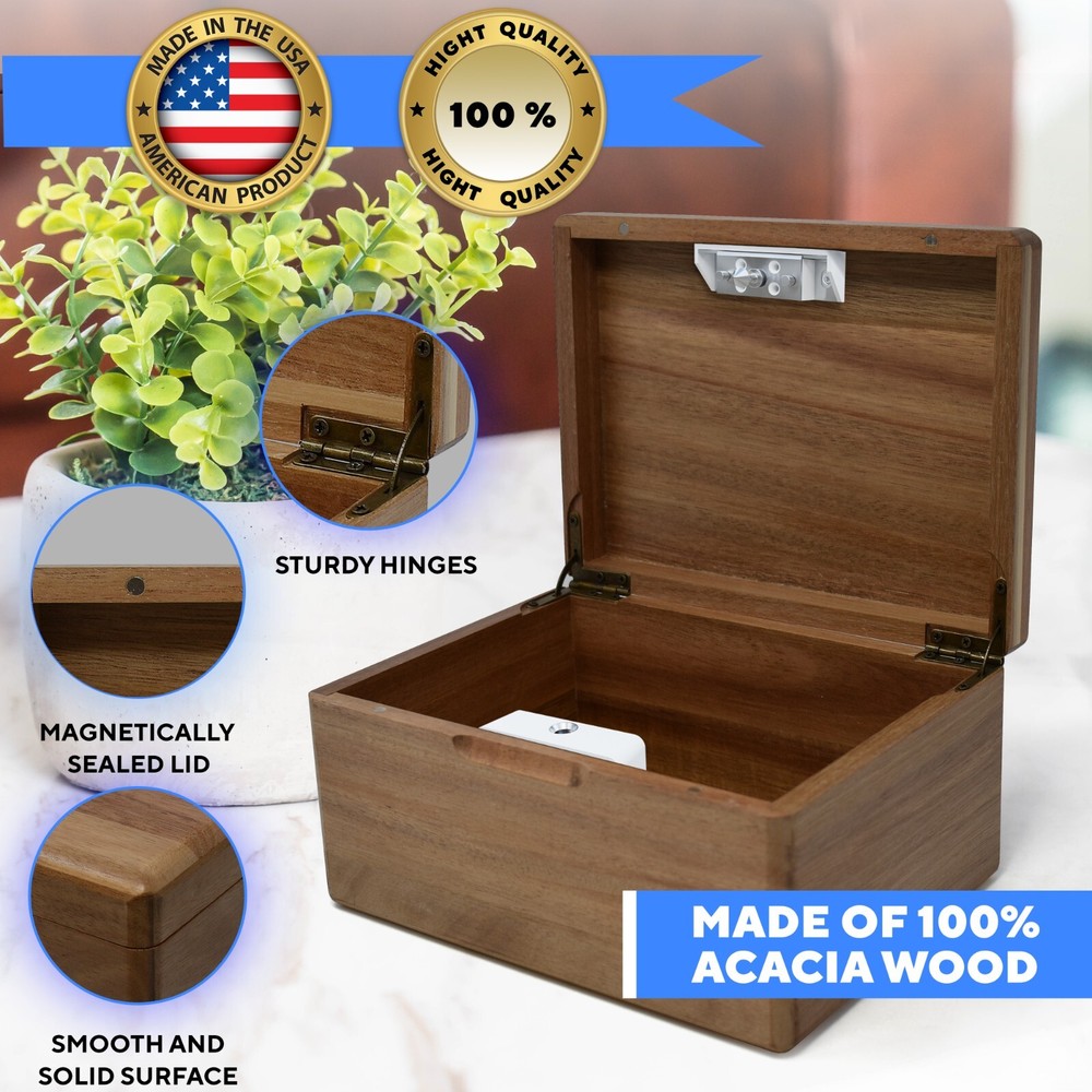 Habit Control LockBox with Timer - Smart 2-in-1 Timer and Classic Lock Box