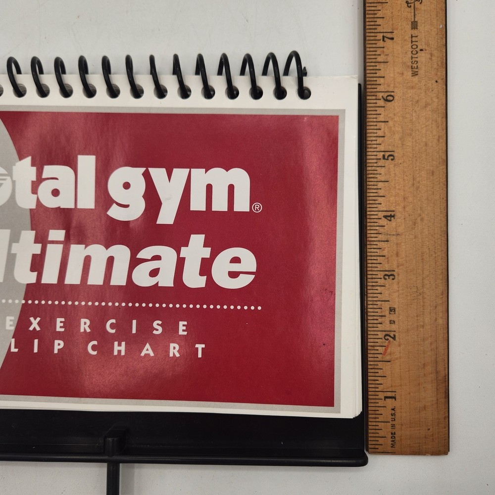 Total Gym Ultimate Exercise Flip Chart Exercise Book Tower Mount Bottle Holder