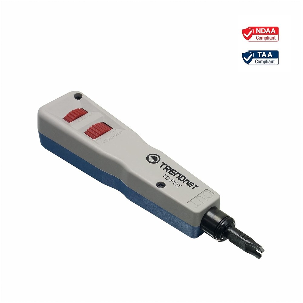Efficient Punch Down Tool for Easy Network Installations - Compact & Reliable