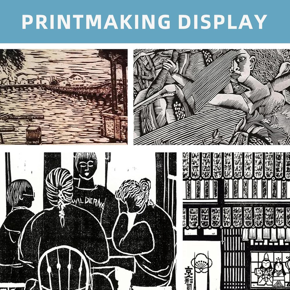 Rubber Roller Brayer for Crafting - Ink Roller Tool for Printmaking, Glue, Block