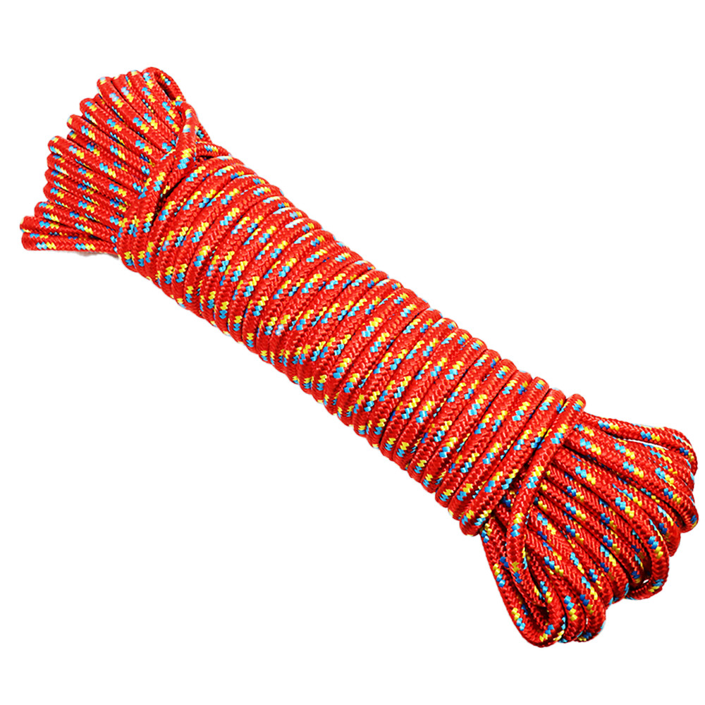 3/8" x 75' Utility Diamond Braided Polypropylene Multi Purpose Rope - BoxerTool