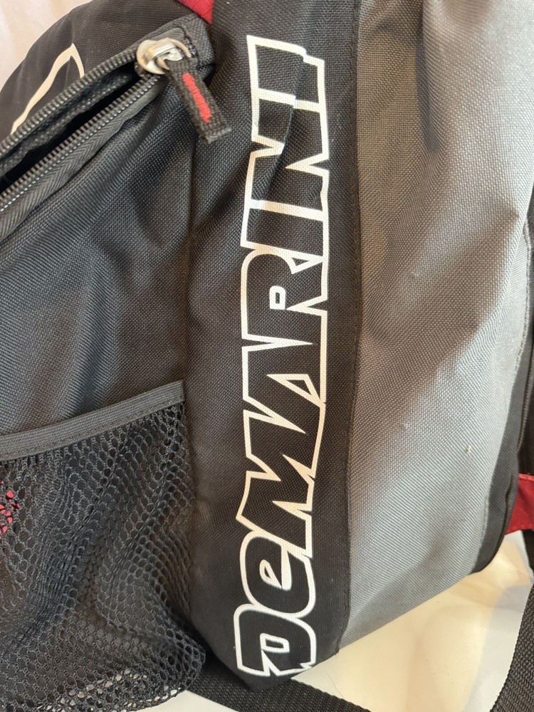 Demarini Backpack Baseball Softball Bat Bag Red & Black Adjustable Pockets