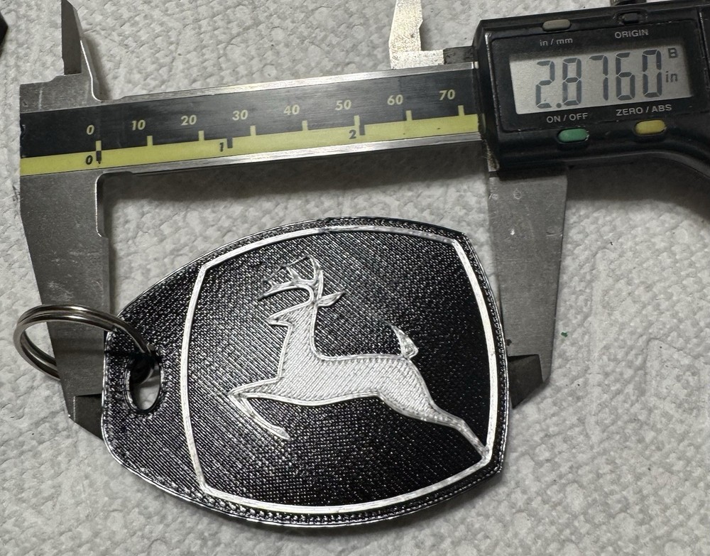 John Deere Custom 3d Printed Key Chain's