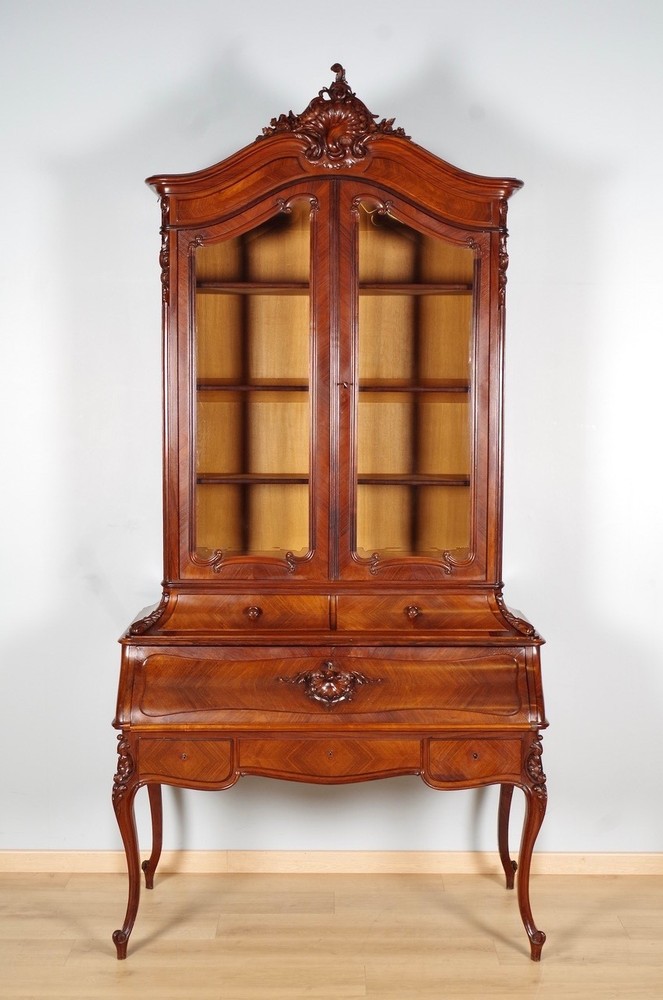 Louis XV Style Bookcase Desk