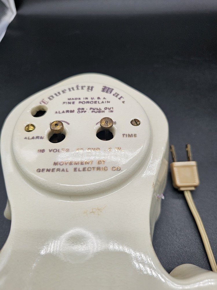 Vintage Ceramic Seth Thomas Electric Mantle Clock ~Working