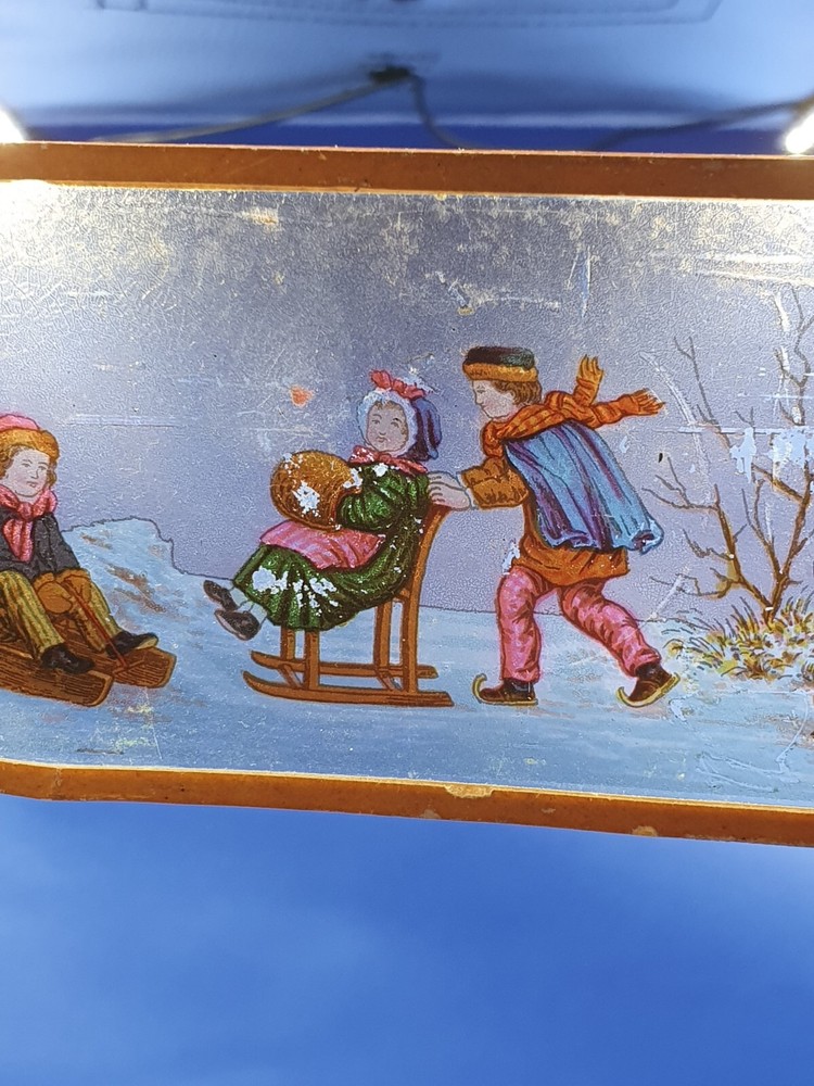 5 Vintage Glass Panoramic Magic Lantern Slides