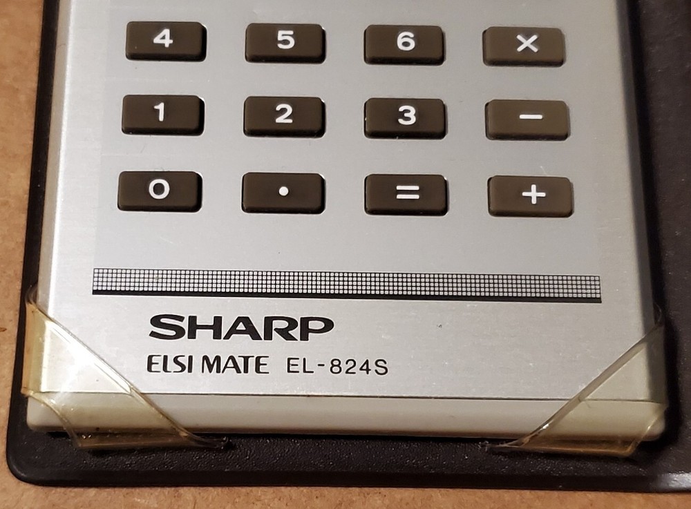 Vintage Sharp Elsi Mate EL-824S Pocket Size Calculator Working