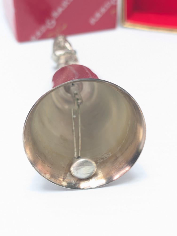 REED & BARTON SILVERPLATED YULETIDE BOY WITH BELL BOX B
