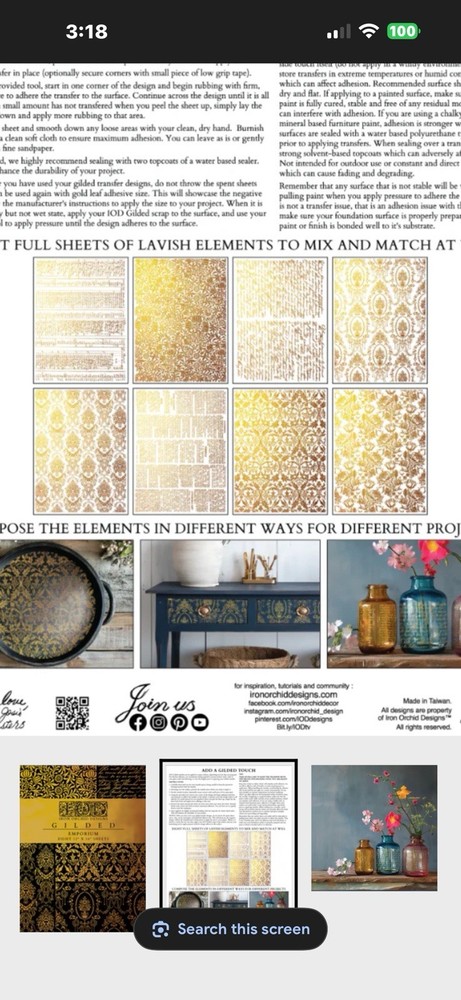 IOD Gilded Emporium. 7 Pages. 1 Page Missing