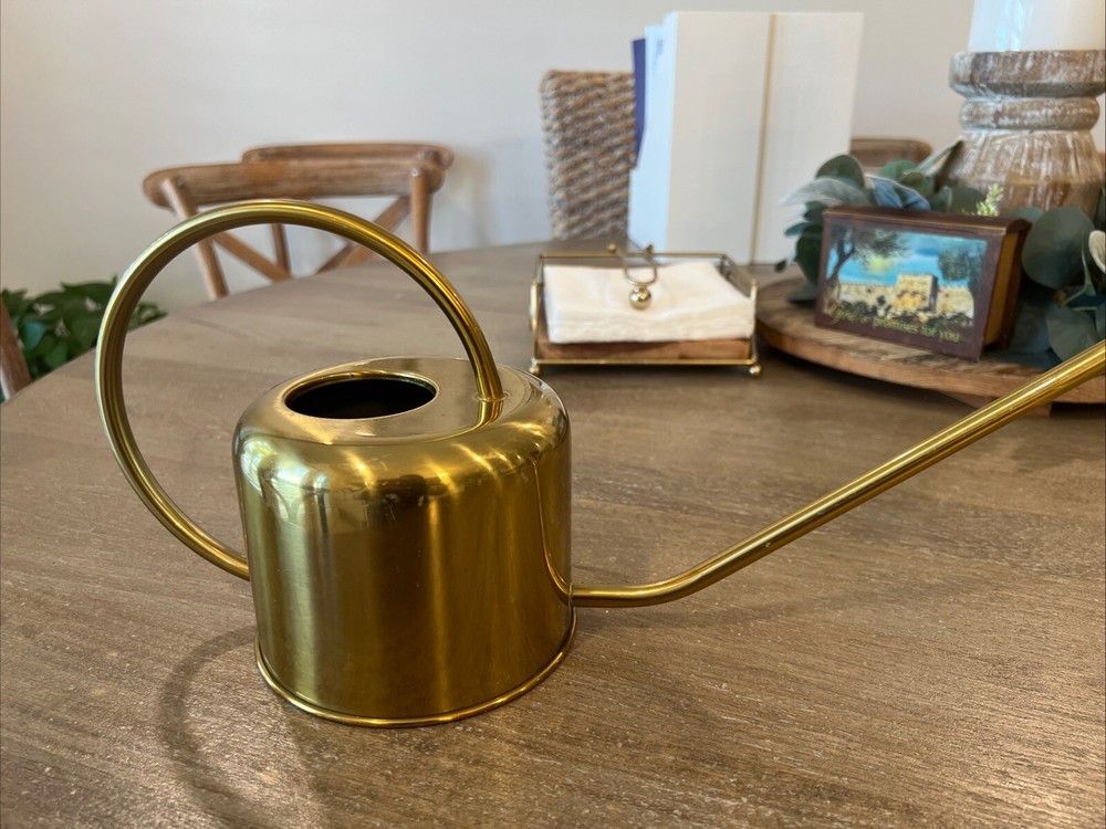 Gold Tone Watering Can