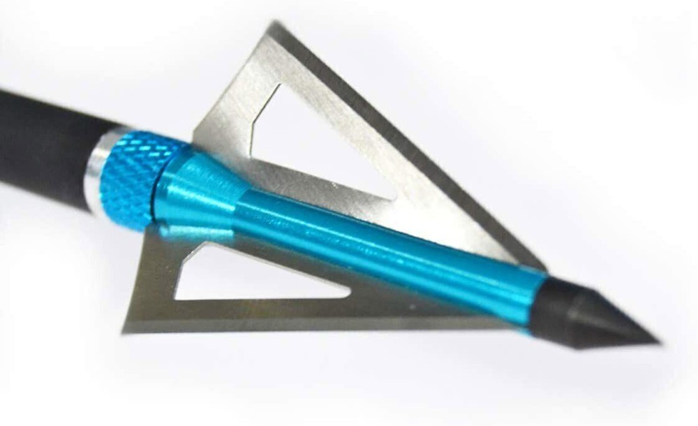 12pcs 3 Fixed Blade Hunting Broadheads 125Grain Compound Crossbow Tips With Case