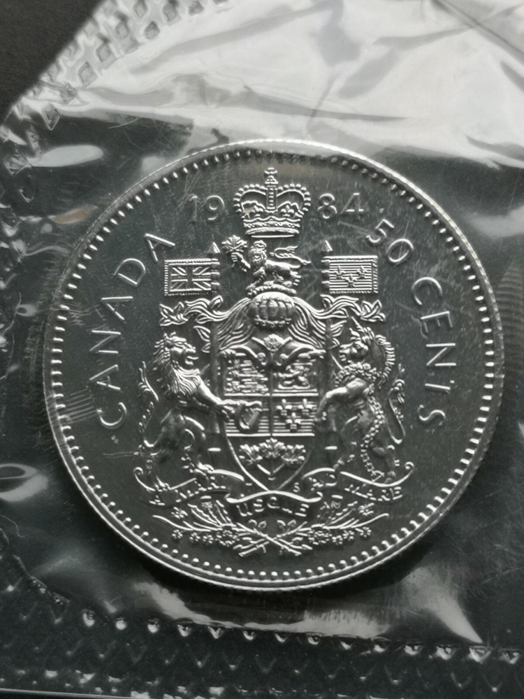 *** CANADA  50  CENTS  1984  ***  PROOF  LIKE  ***  SEALED  COIN  ***