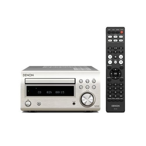 DENON RCD-M41SP Silver CD Receiver with Discrete Amp & Bluetooth NEW