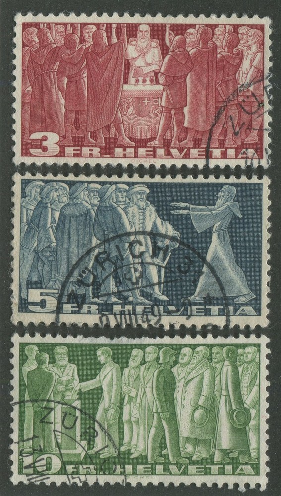 SWITZERLAND #244-246 USED
