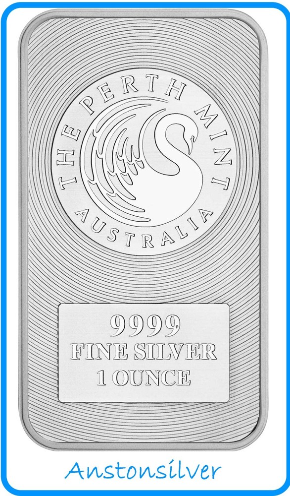 Australia Perth Mint 1 oz Silver Kangaroo Silver Bar