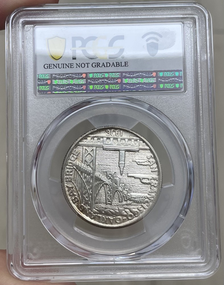 1936 S Bay Bridge Commemorative Silver Half Dollar PCGS UNC Uncirculated